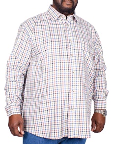Cotton Valley County Check Long Sleeve Shirt Cream