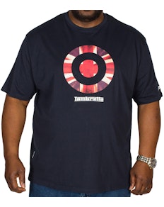 Lambretta Union Jack Print T-Shirt Navy Tall