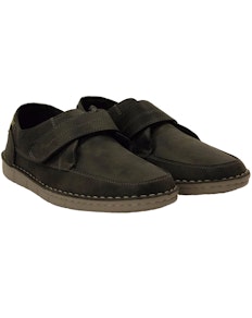 Dr Keller Robson Moccasin Velcro Shoe Black