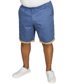 Bigdude Elasticated Waist Chino Shorts Blue