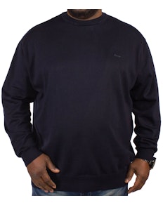 KAM Long Sleeved Crew Neck Knit - Navy