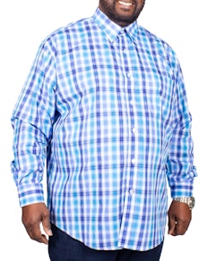 Metaphor Check Long Sleeve Shirt Turquoise