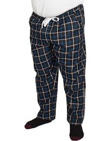 Bigdude Modern Check Lounge Pants Black/Blue