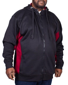 KAM Underarm Stripe Hoody Black