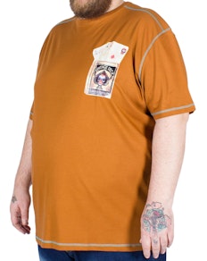 Metaphor Deck of Cards Print T-Shirt Tan