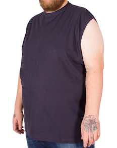 Metaphor Sleeveless T-Shirt Navy