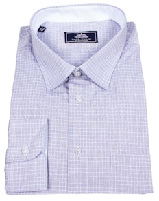 Rael Brook Graph Check Long Sleeve Shirt Blue