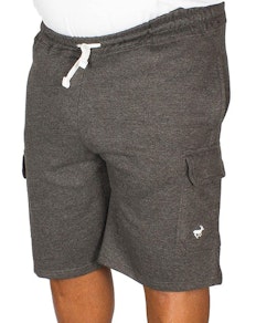 Bigdude Fleece Cargo Shorts Charcoal