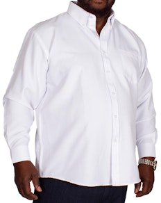 KAM Long Sleeve Oxford Shirt White