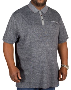 D555 Bradford Fine Stripe Polo Shirt Blue