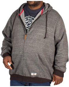D555 Romney Fine Stripe Hoody Black