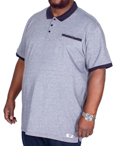D555 Dryden Fine Stripe Polo Shirt Navy