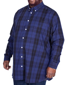 D555 Davenport Check Long Sleeve Shirt Navy