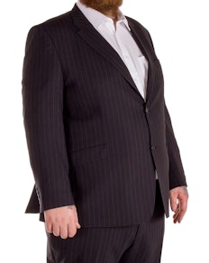 Hugo James Pin Stripe Suit Black