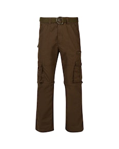 KAM Zip Off Cargo Trousers Khaki