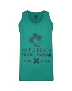 KAM Hawaii Print Vest Shamrock