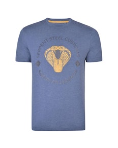 KAM Serpent Steel Club T-Shirt Indigo