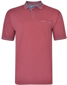 KAM Dobby Weave Polo Cordovan