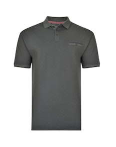 KAM Dobby Weave Polo Shirt Forest
