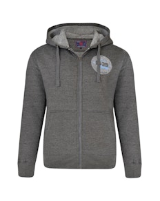 KAM Sherpa Lined Bronx Hoody Charcoal