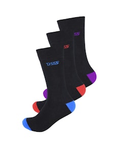 D555 Phoenix 3 Pack Cotton Rich Socks