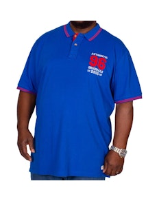 D555 Bartley Applique Polo Shirt Blue