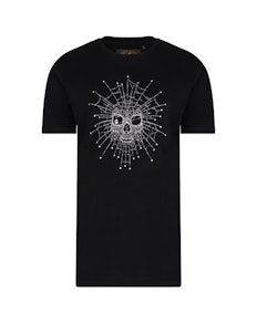 KAM Skeleton Web Printed T-Shirt Black