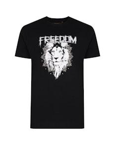 KAM Freedom Printed T-Shirt Black