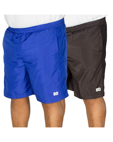 Bigdude Mesh Panel Shorts Twin Pack Black/Blue