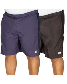 Bigdude Mesh Panel Shorts Twin Pack Black/Navy
