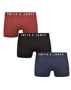 Smith & Jones Nightfall 3 Pack Boxer Shorts