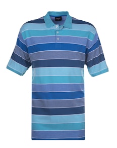 Espionage Auto Stripe Polo Shirt Mint Navy Green
