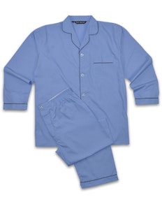 Pyjamas Long Sleeve & Trousers Mid Blue