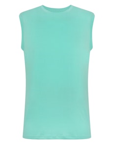 Bigdude Plain Sleeveless T-Shirt Green