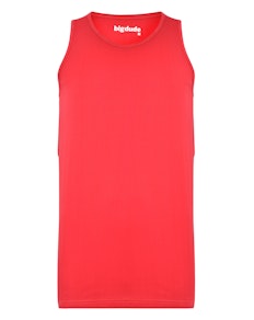 Bigdude Plain Vest Red Space Cherry