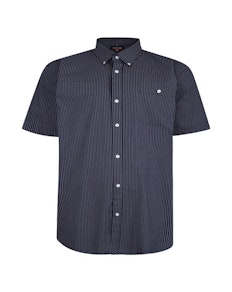 Espionage Geometric Print Shirt Navy