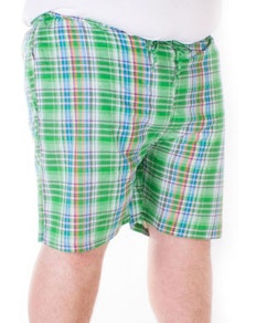 Fitzgerald Loungewear check shorts Green