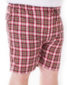 Fitzgerald Loungewear check shorts Red