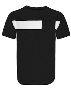 Bigdude Stripe Crew Neck T-Shirt Black