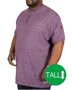 D555 Paul Woven T-Shirt Plum Tall
