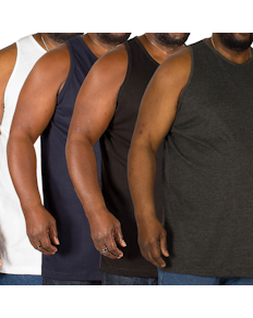 Bigdude Plain Vest Classic 4 Pack